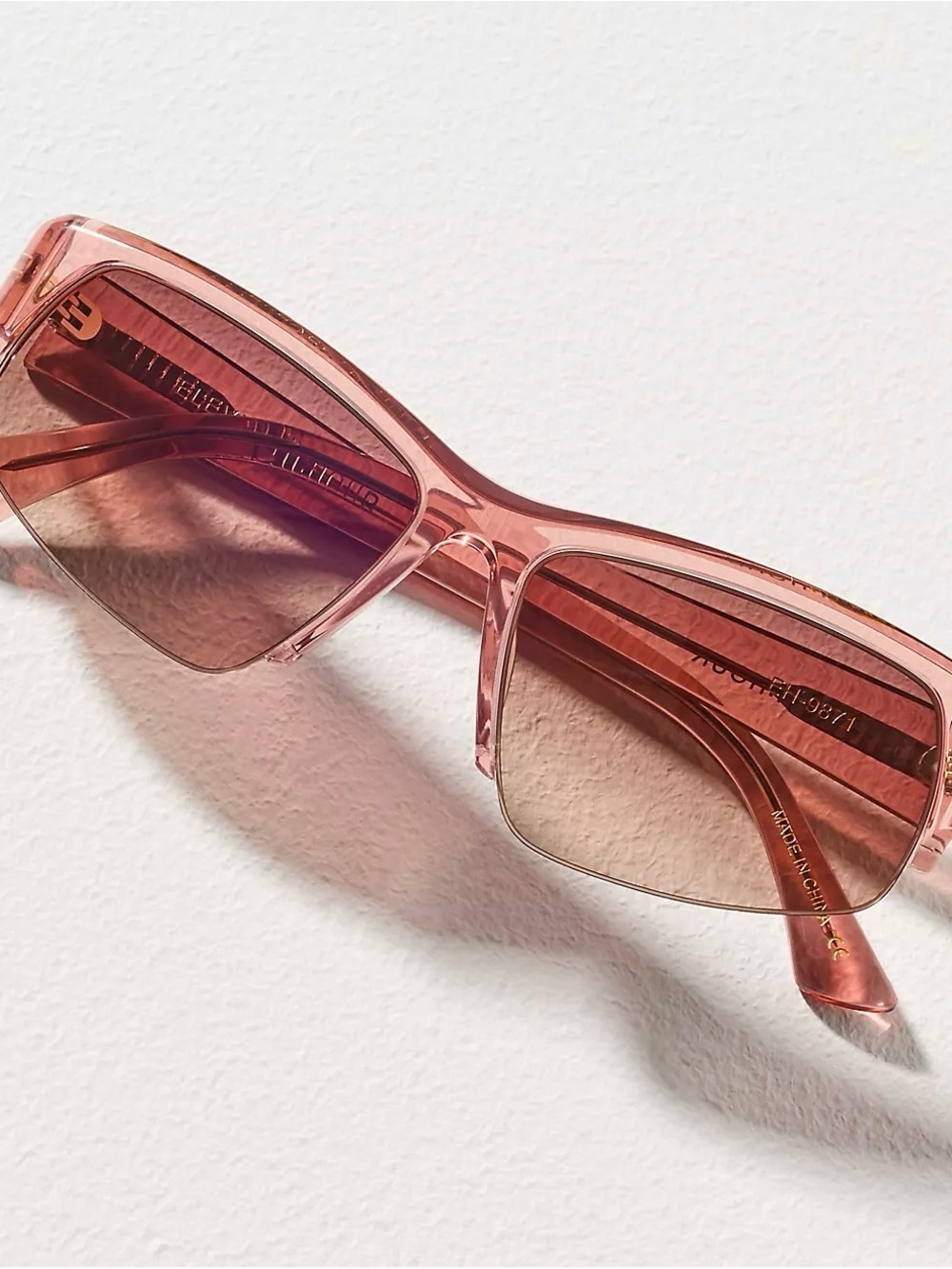 *New* Anthropologie Eleventh Hour Mauve Frameless Sporty Sunglasses